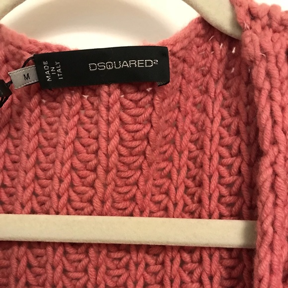 Dsquared2 Pink Wool Cashmere Cardigan - Picture 4 of 6